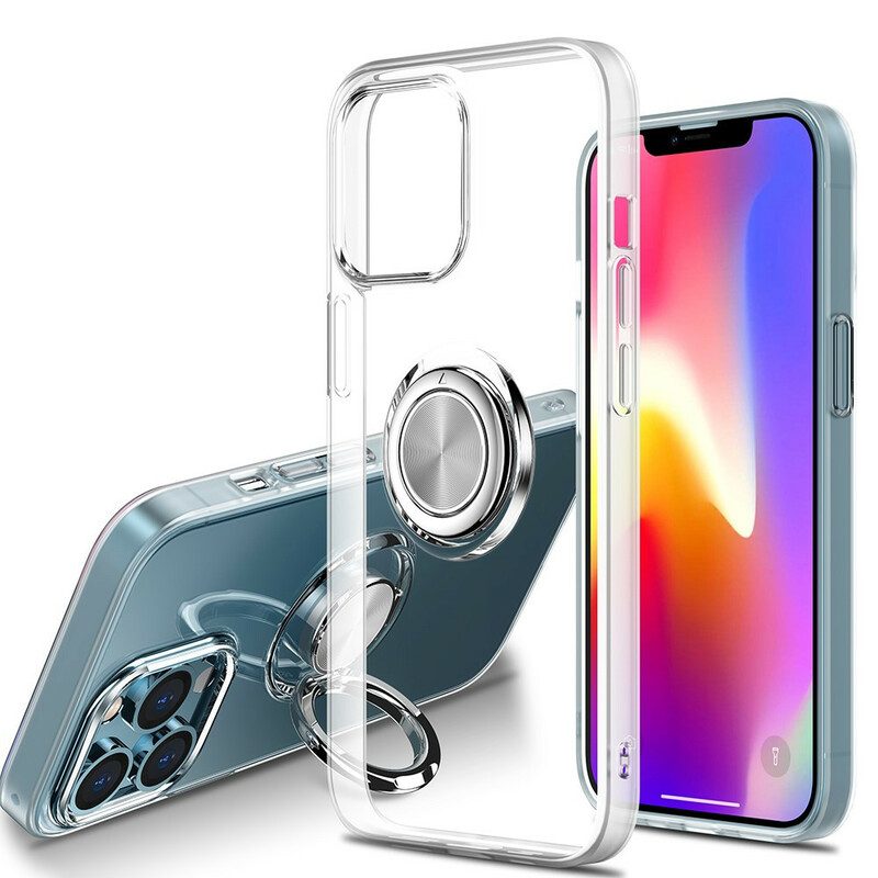 Hoesje voor iPhone 13 Mini Transparant Met Ring-support