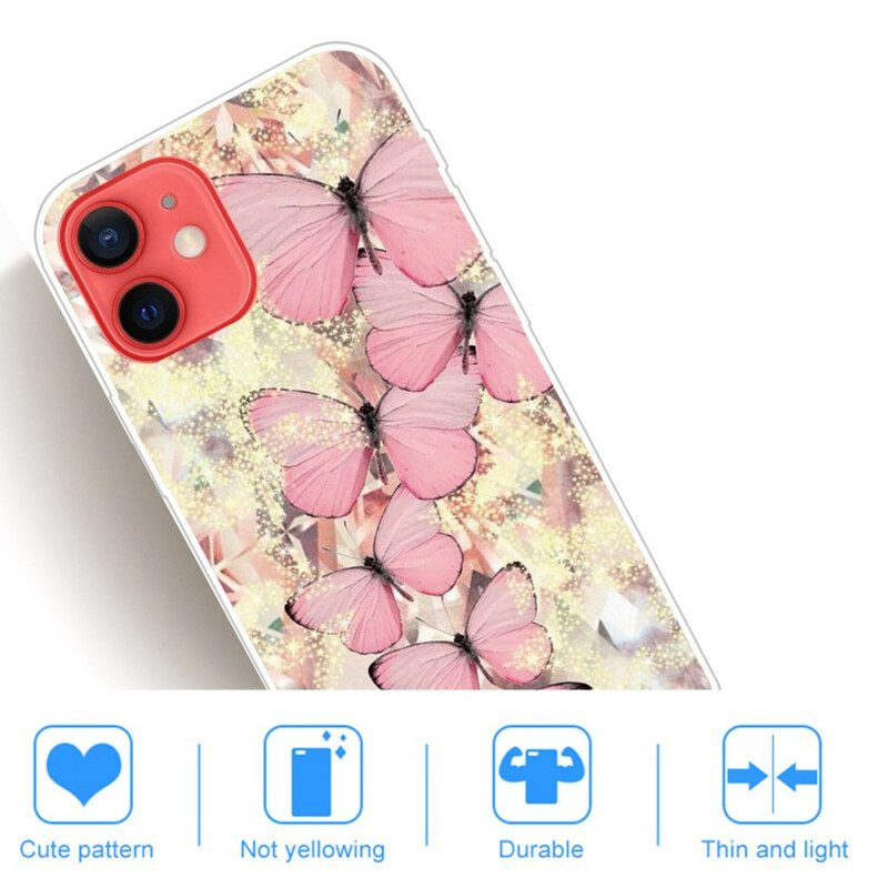 Hoesje voor iPhone 13 Mini Vlinders Vlinders