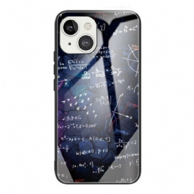 Hoesje voor iPhone 13 Mini Wiskundige Berekeningen Van Gehard Glas