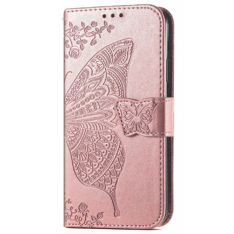 Leren Hoesje voor iPhone 13 Mini Halve Vlinders