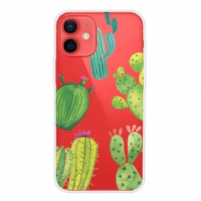 Telefoonhoesje voor iPhone 13 Mini Aquarel Cactussen