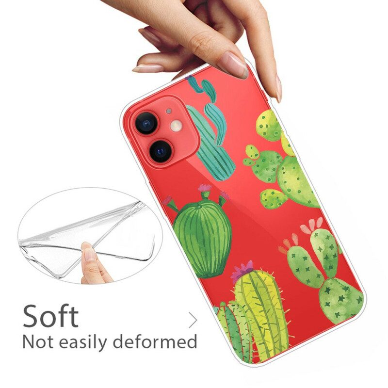 Telefoonhoesje voor iPhone 13 Mini Aquarel Cactussen