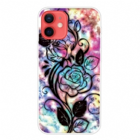 Telefoonhoesje voor iPhone 13 Mini Grafische Bloem