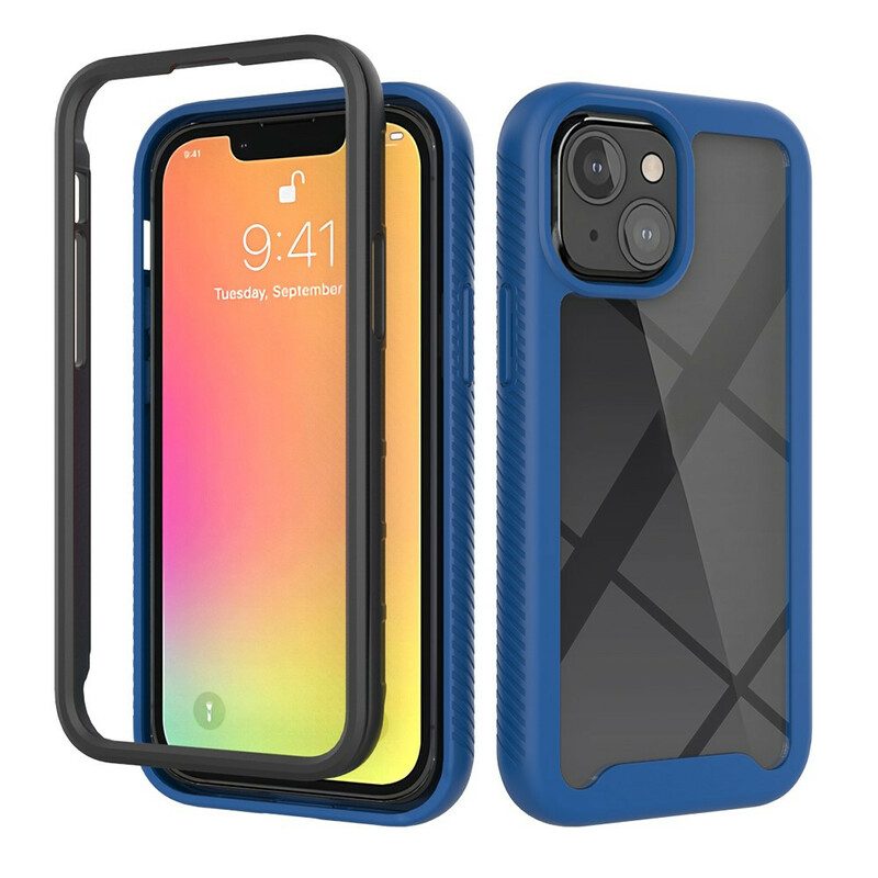 Telefoonhoesje voor iPhone 13 Mini Hybride Ontwerp Siliconen Randen