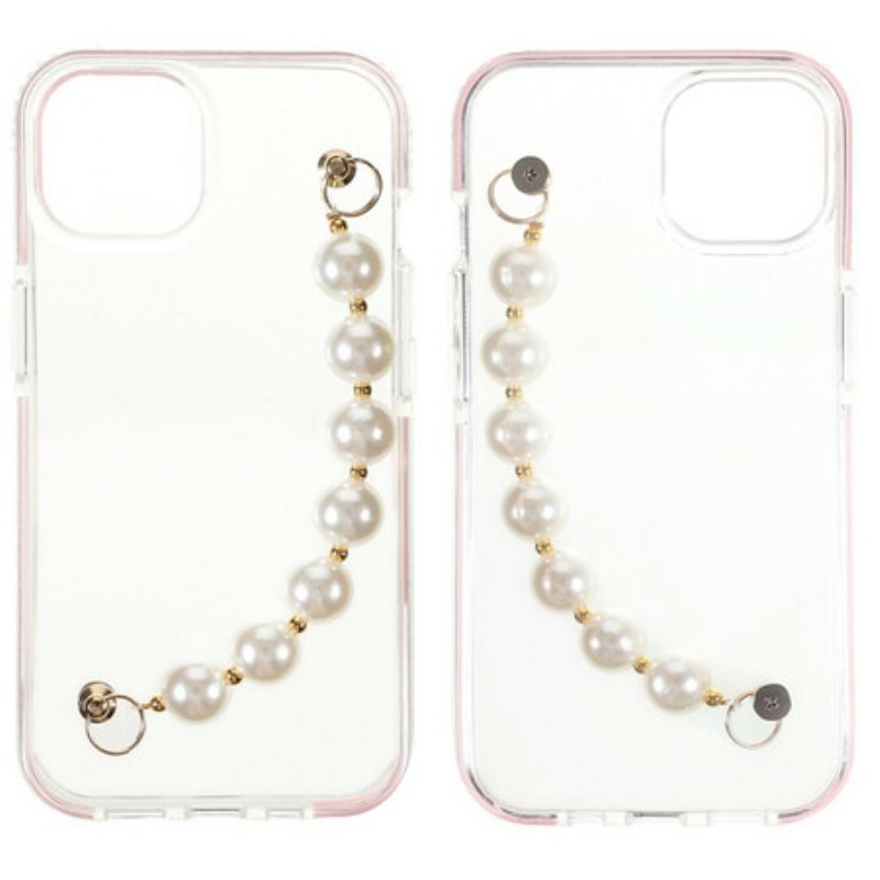 Telefoonhoesje voor iPhone 13 Mini Siliconen Armband Kralen