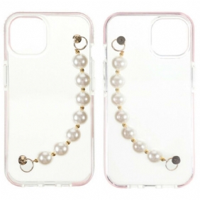 Telefoonhoesje voor iPhone 13 Mini Siliconen Armband Kralen