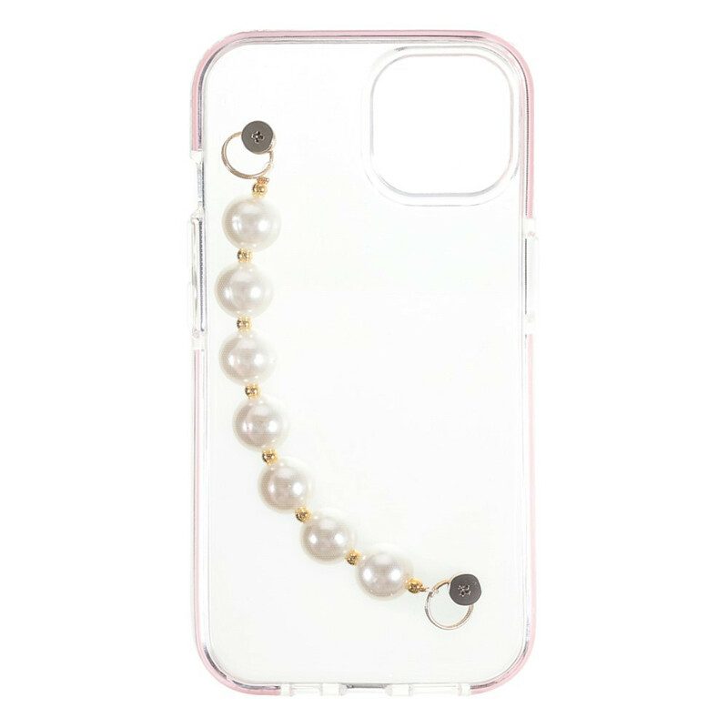 Telefoonhoesje voor iPhone 13 Mini Siliconen Armband Kralen