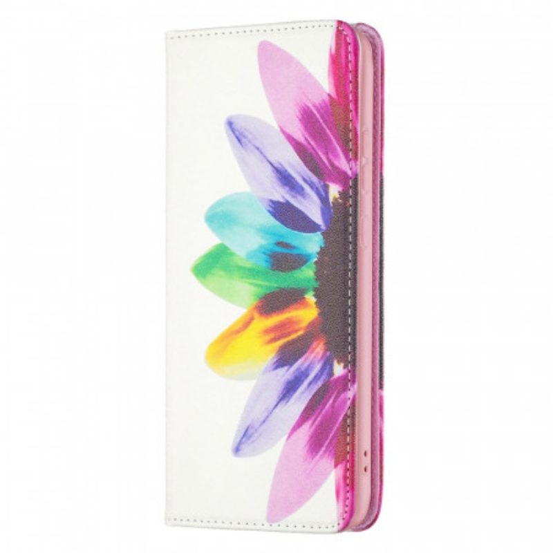 Bescherming Hoesje voor Samsung Galaxy A33 5G Folio-hoesje Waterverf Bloem