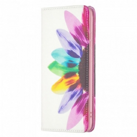 Bescherming Hoesje voor Samsung Galaxy A33 5G Folio-hoesje Waterverf Bloem