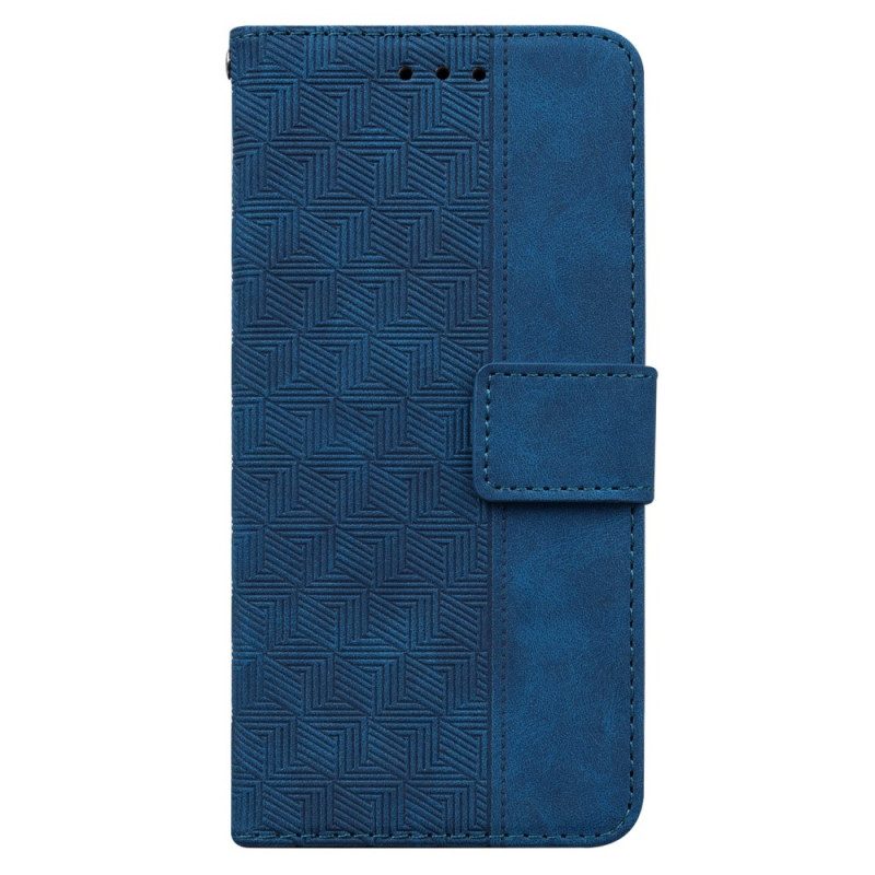 Flip Case voor Samsung Galaxy A33 5G Bedrukt Met Riem