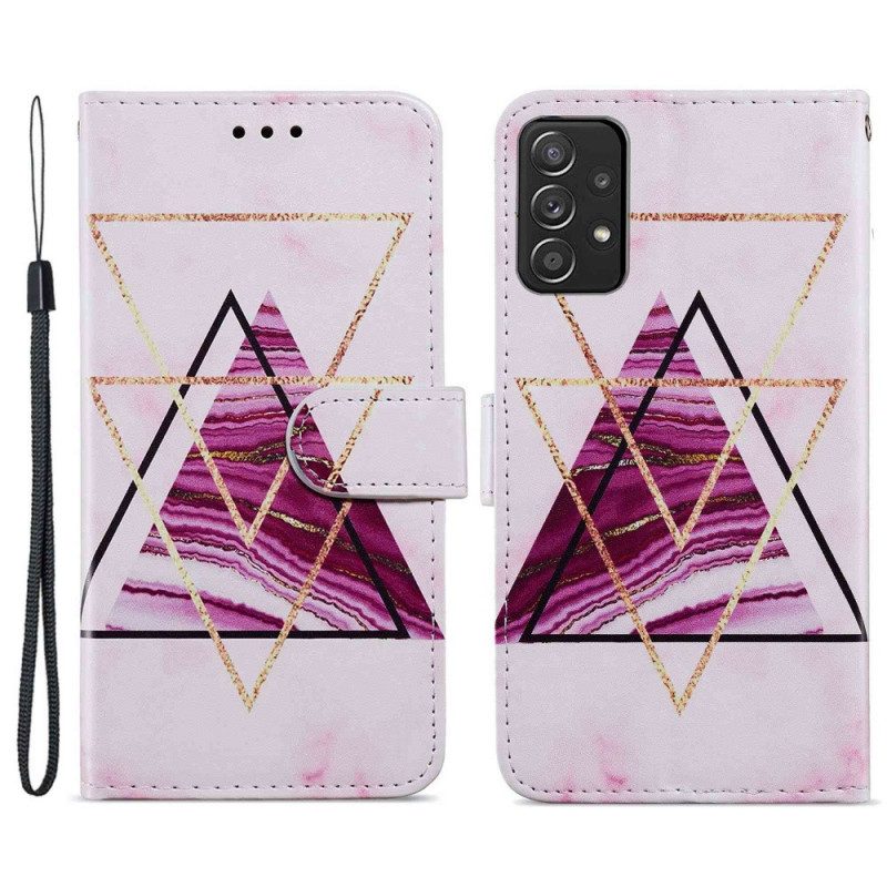 Flip Case voor Samsung Galaxy A33 5G Intens Marmer