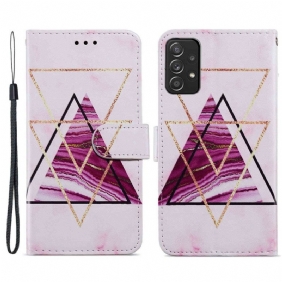 Flip Case voor Samsung Galaxy A33 5G Intens Marmer