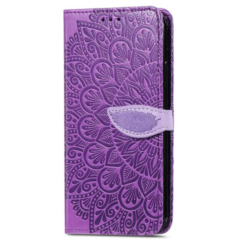 Flip Case voor Samsung Galaxy A33 5G Stammen Bladeren