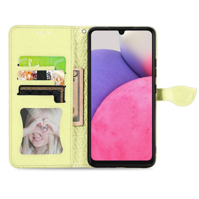 Flip Case voor Samsung Galaxy A33 5G Stammen Bladeren