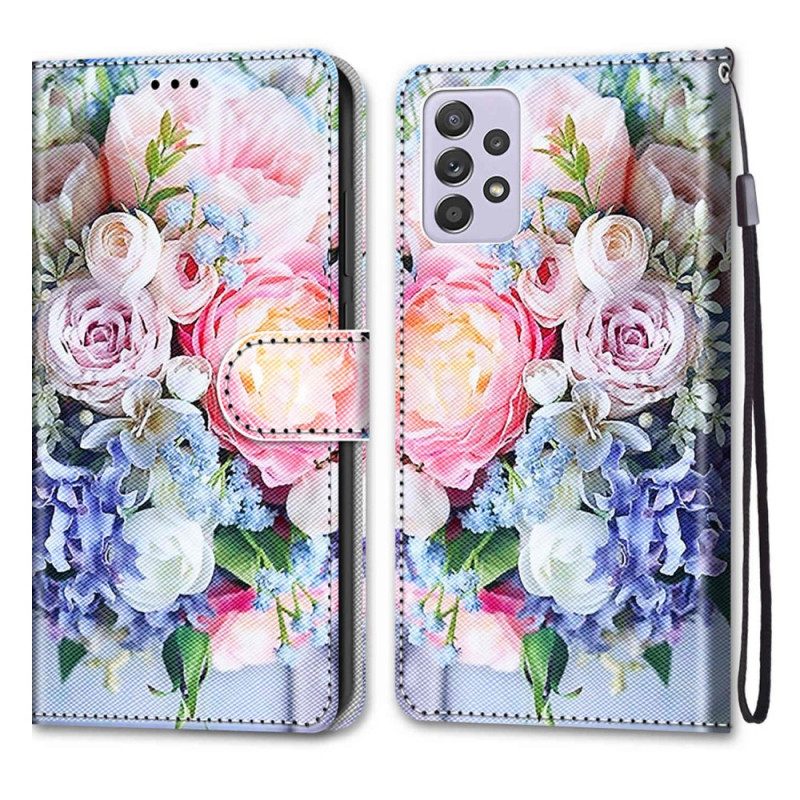 Folio-hoesje voor Samsung Galaxy A33 5G Bloemen Wonder