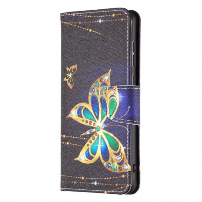 Folio-hoesje voor Samsung Galaxy A33 5G Gouden Vlinders