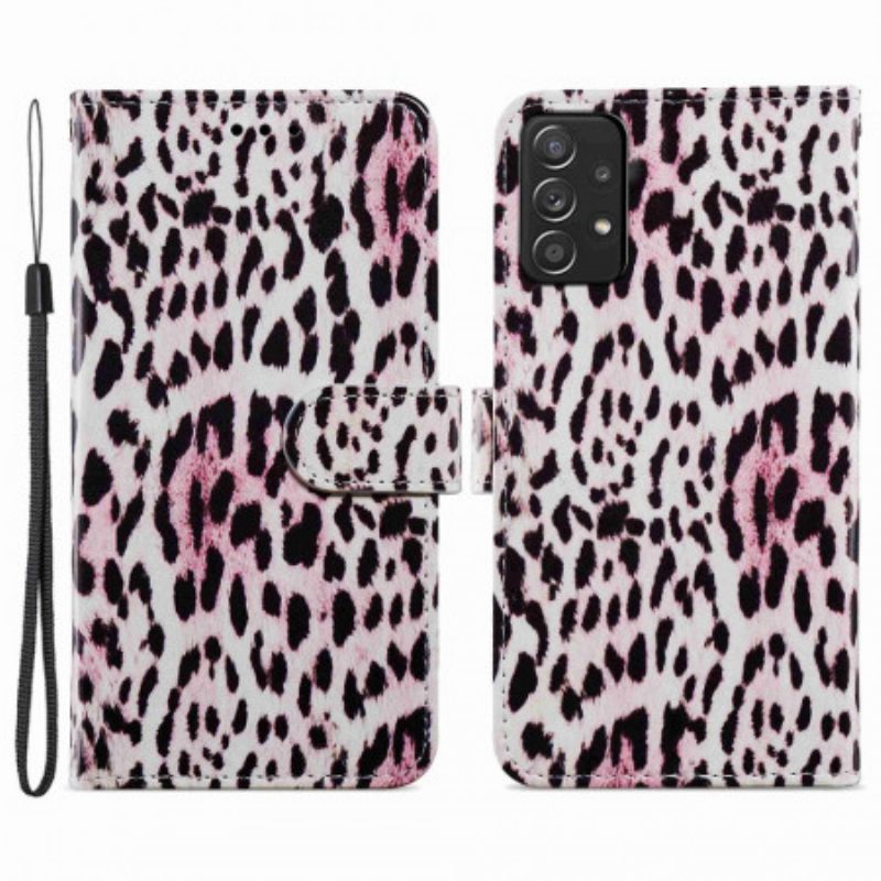 Folio-hoesje voor Samsung Galaxy A33 5G Luipaardprint