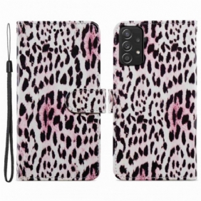 Folio-hoesje voor Samsung Galaxy A33 5G Luipaardprint