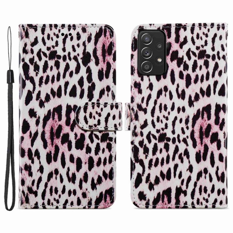 Folio-hoesje voor Samsung Galaxy A33 5G Luipaardprint