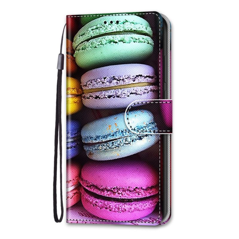 Folio-hoesje voor Samsung Galaxy A33 5G Macarons