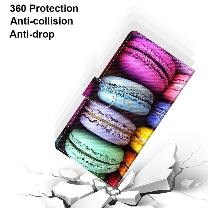 Folio-hoesje voor Samsung Galaxy A33 5G Macarons