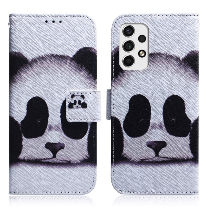 Folio-hoesje voor Samsung Galaxy A33 5G Panda Gezicht