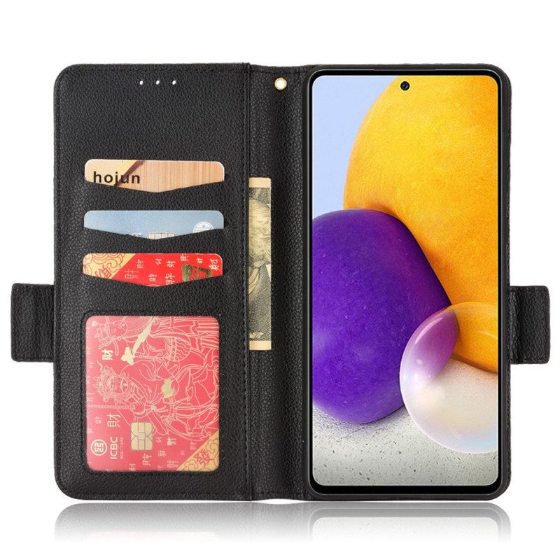 Folio-hoesje voor Samsung Galaxy A33 5G Traditioneel Litchi Kunstleer