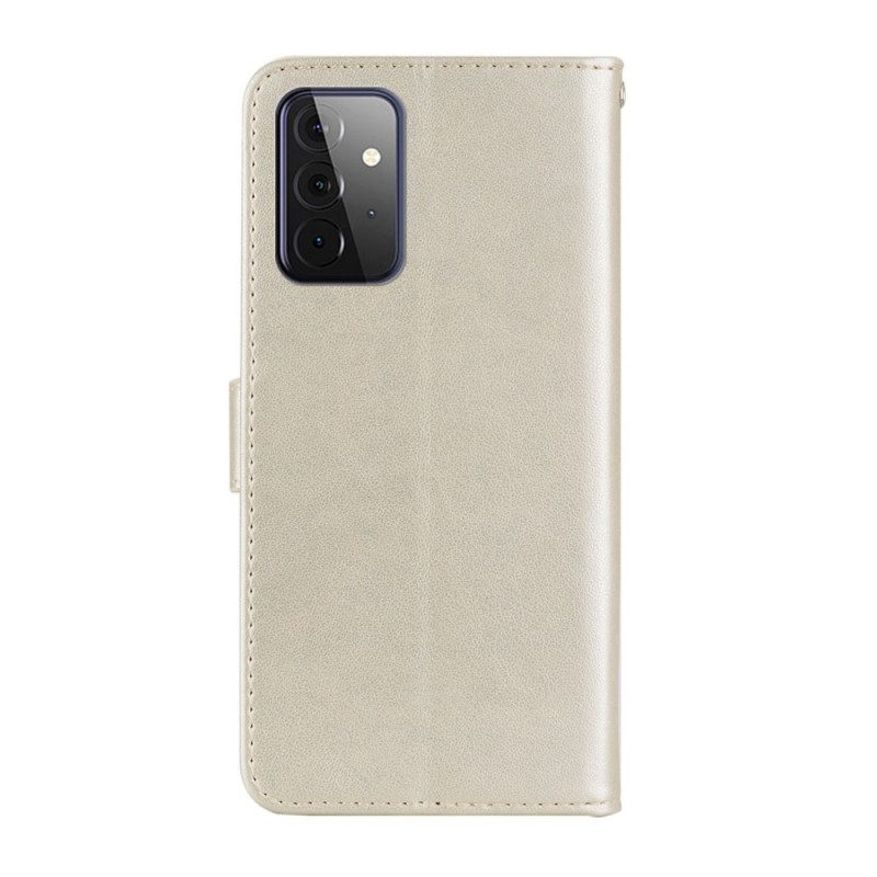 Folio-hoesje voor Samsung Galaxy A33 5G Uil Mandala En Charme