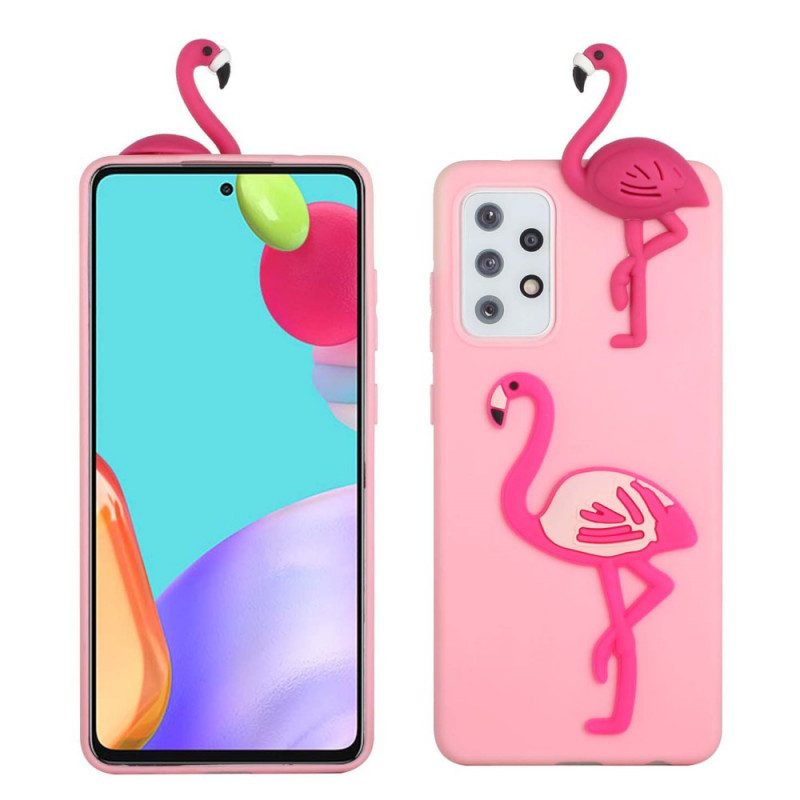 Hoesje voor Samsung Galaxy A33 5G 3d-flamingo