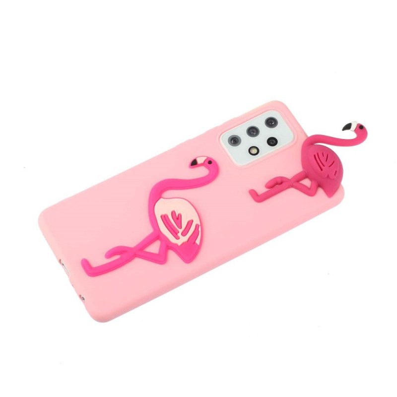 Hoesje voor Samsung Galaxy A33 5G 3d-flamingo