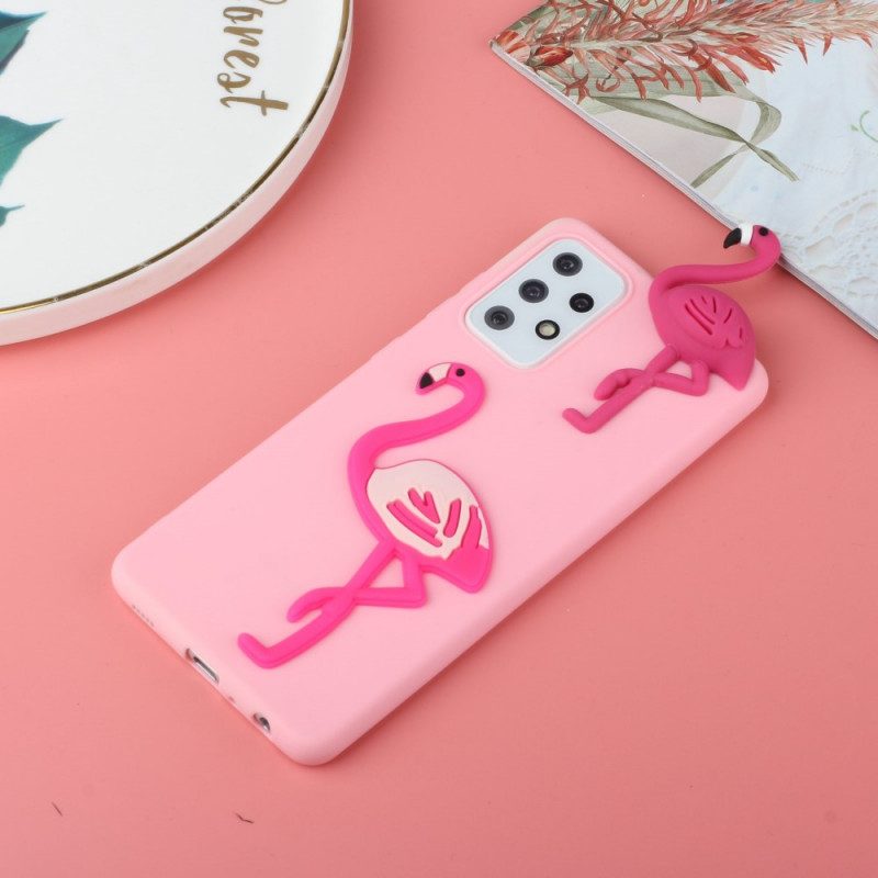 Hoesje voor Samsung Galaxy A33 5G 3d-flamingo