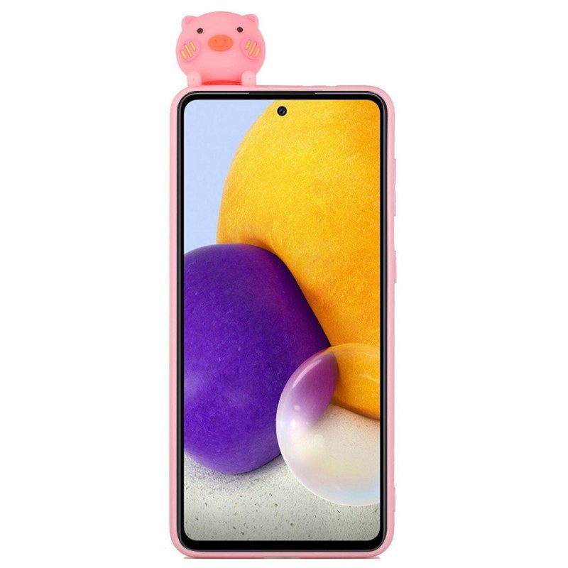 Hoesje voor Samsung Galaxy A33 5G 3d Leuk Varken