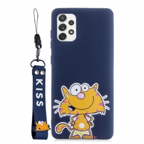 Hoesje voor Samsung Galaxy A33 5G Cartoon Met Sleutelkoord