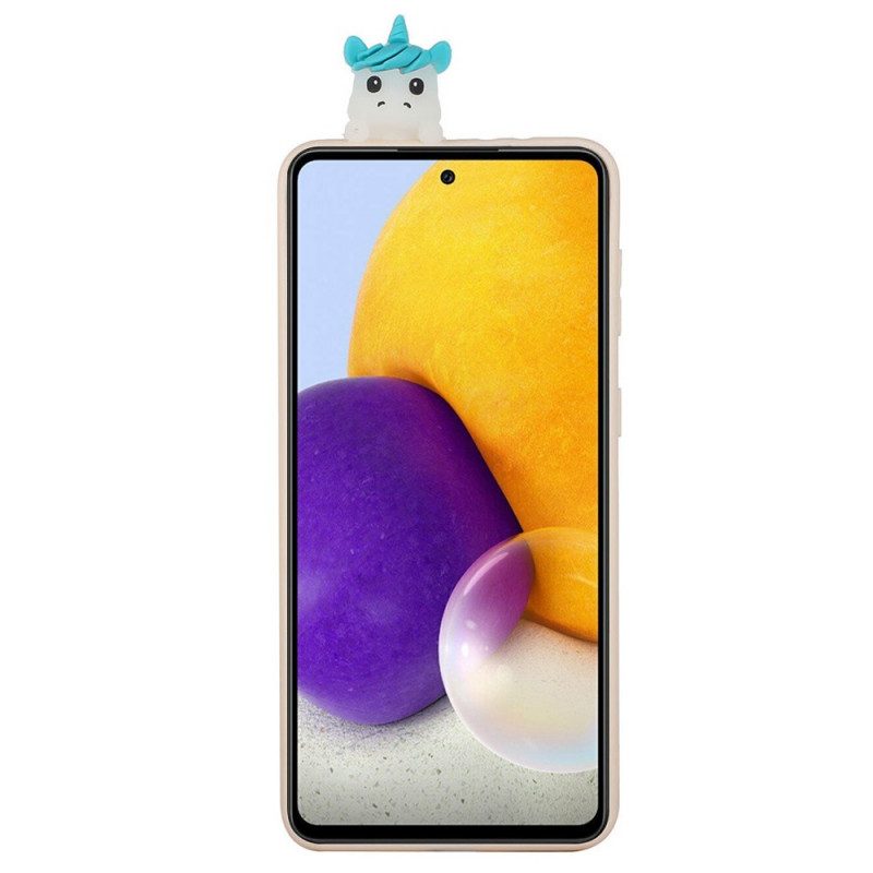 Hoesje voor Samsung Galaxy A33 5G Eenhoorn Plezier 3d