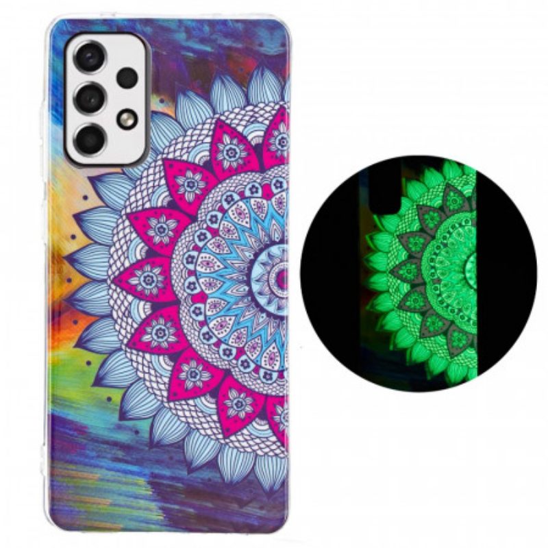 Hoesje voor Samsung Galaxy A33 5G Fluorescerende Kleurrijke Mandala