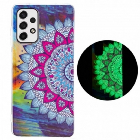 Hoesje voor Samsung Galaxy A33 5G Fluorescerende Kleurrijke Mandala