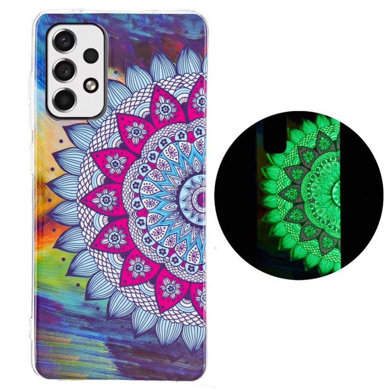 Hoesje voor Samsung Galaxy A33 5G Fluorescerende Kleurrijke Mandala