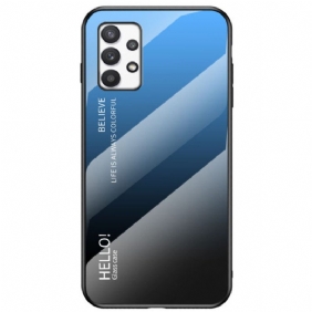 Hoesje voor Samsung Galaxy A33 5G Gehard Glas Hallo