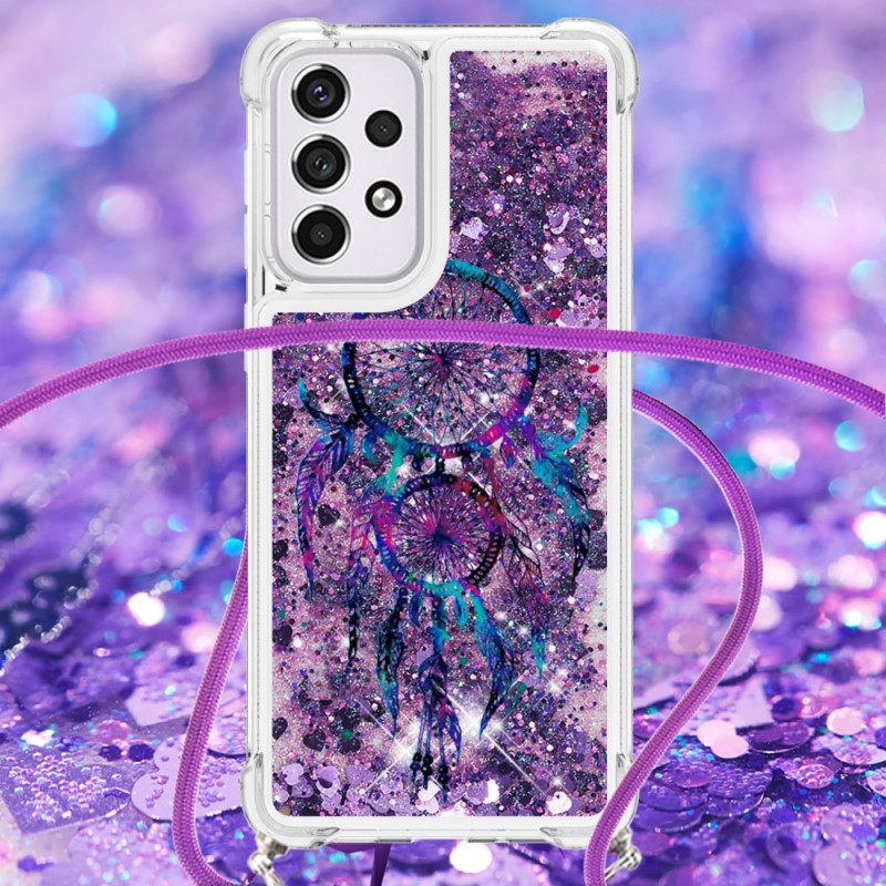 Hoesje voor Samsung Galaxy A33 5G Glitter Dromenvanger Met Trekkoord