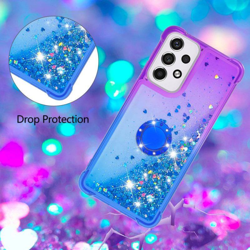 Hoesje voor Samsung Galaxy A33 5G Glitter Ringbeugel