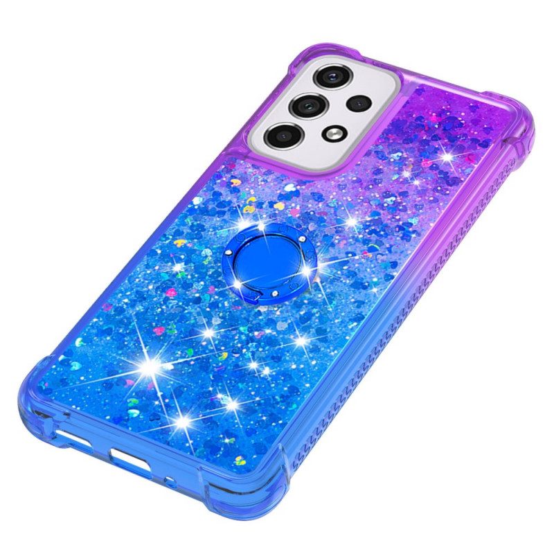 Hoesje voor Samsung Galaxy A33 5G Glitter Ringbeugel