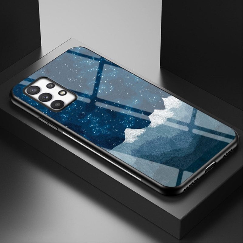 Hoesje voor Samsung Galaxy A33 5G Patroon Van Gehard Glas