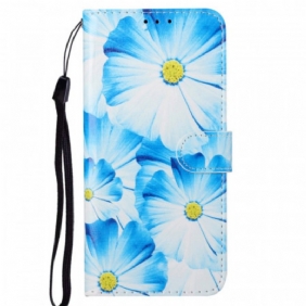 Leren Hoesje voor Samsung Galaxy A33 5G De Bloemenstijl