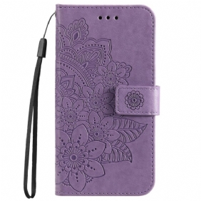 Leren Hoesje voor Samsung Galaxy A33 5G Bloemmandala