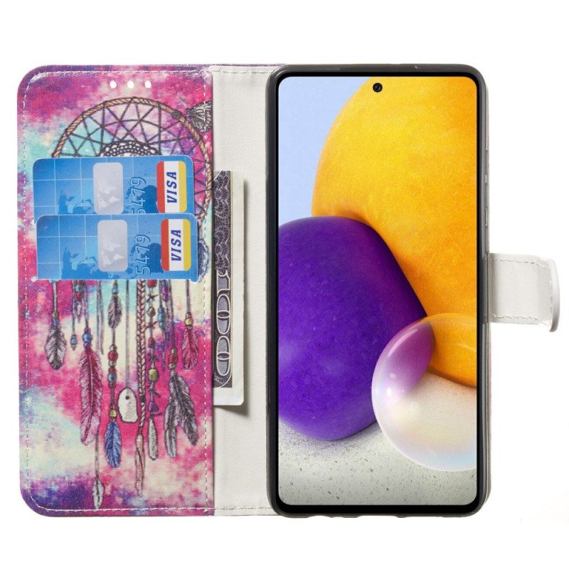 Leren Hoesje voor Samsung Galaxy A33 5G De Dreamcatcher-stijl