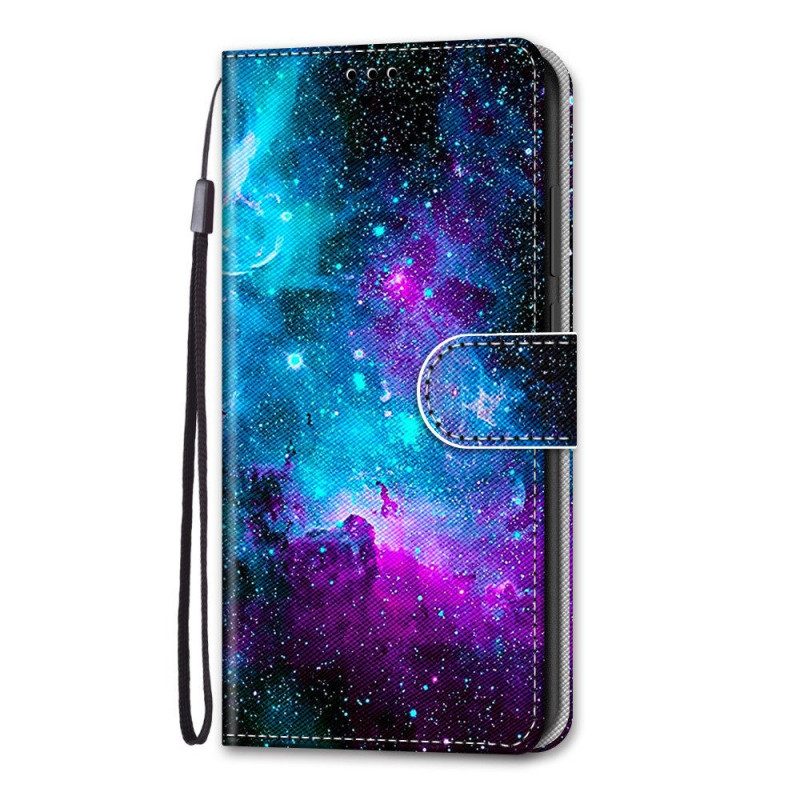 Leren Hoesje voor Samsung Galaxy A33 5G Kosmische Hemel