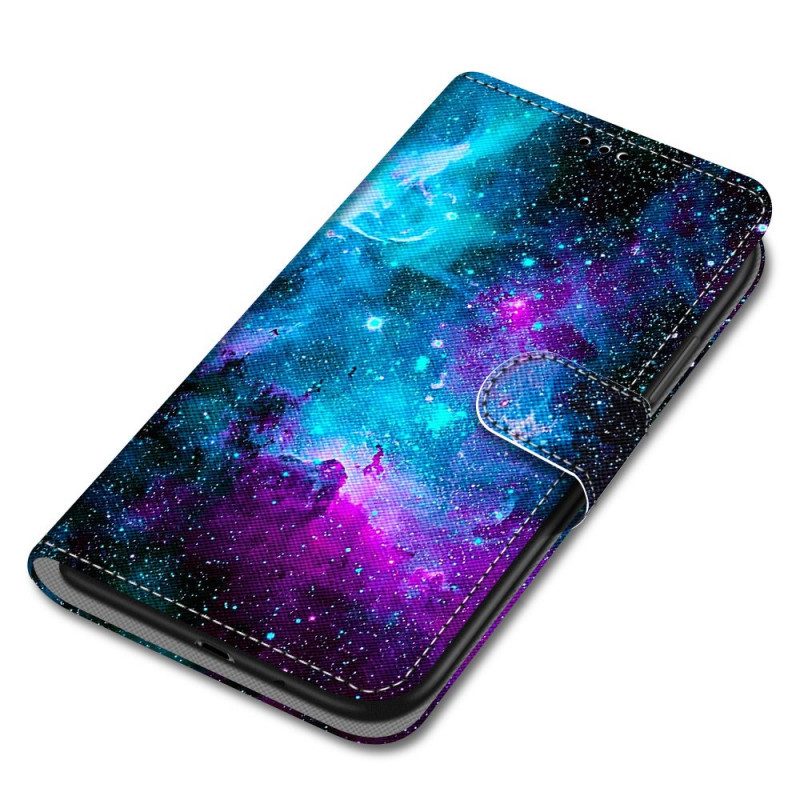 Leren Hoesje voor Samsung Galaxy A33 5G Kosmische Hemel