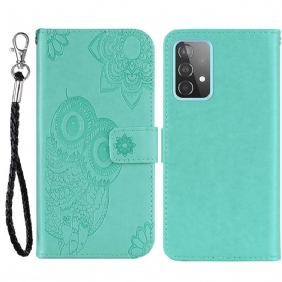 Leren Hoesje voor Samsung Galaxy A33 5G Mandala Uil