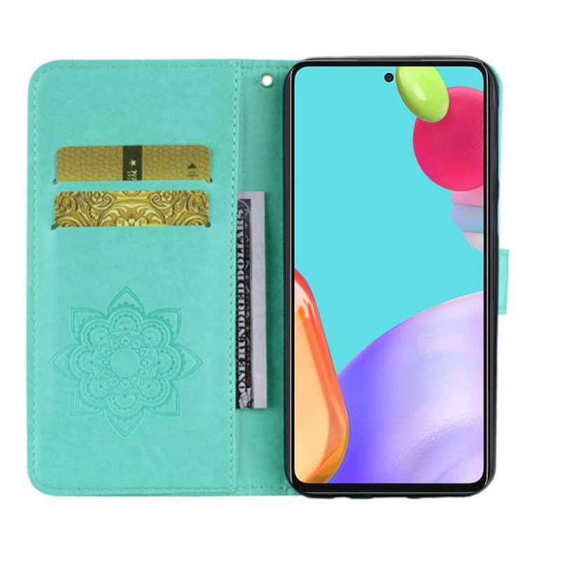 Leren Hoesje voor Samsung Galaxy A33 5G Mandala Uil