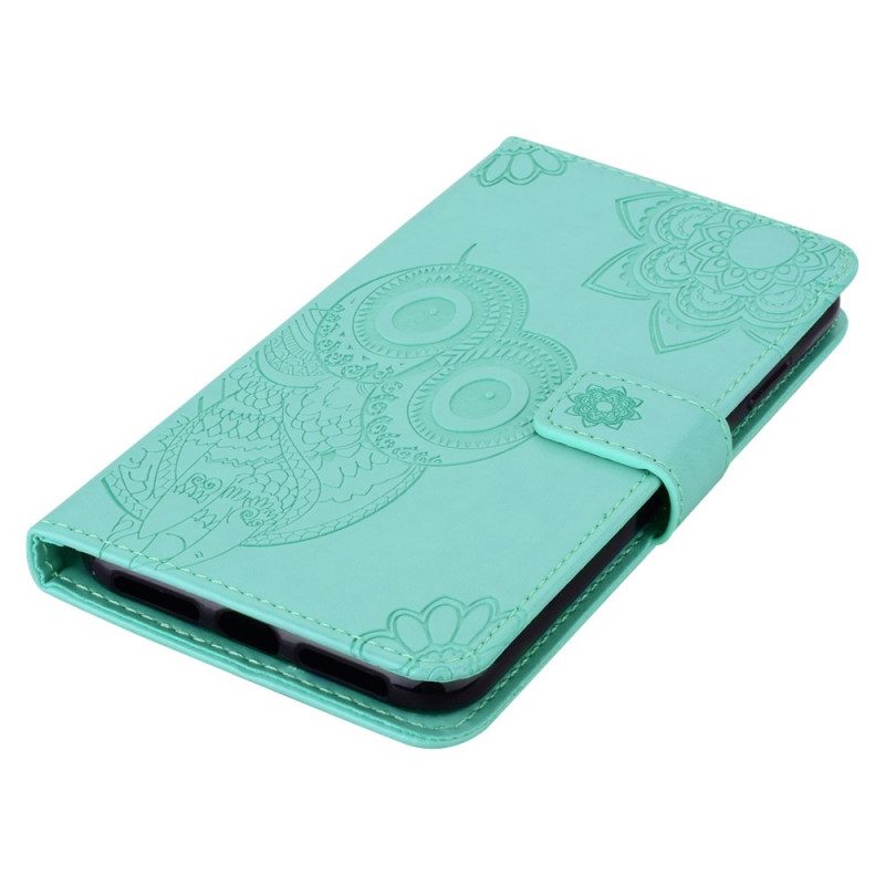 Leren Hoesje voor Samsung Galaxy A33 5G Mandala Uil